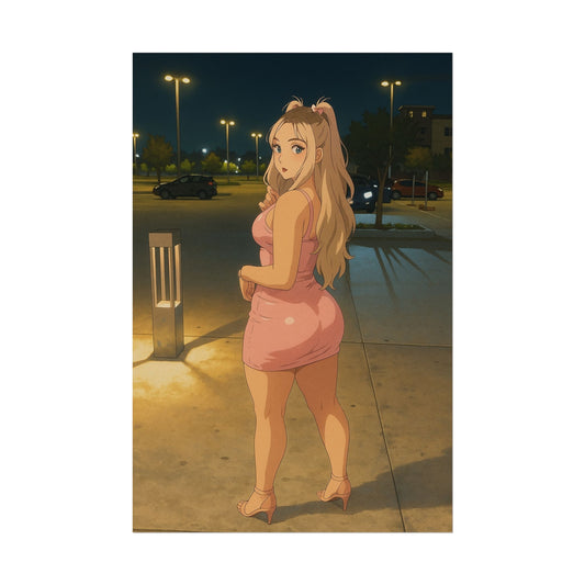 Loco Fits Anime Girls 'Night on the Town' Poster