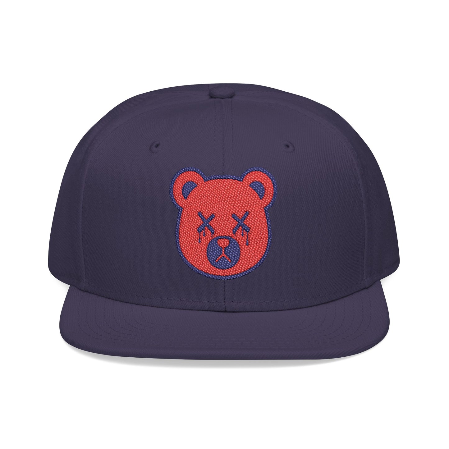 "Wicked Way" Deady Bear Head Red & Blue Logo Snapback