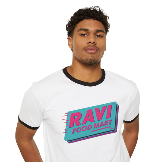 Ravi Food Mart Retro Ringer T-Shirt