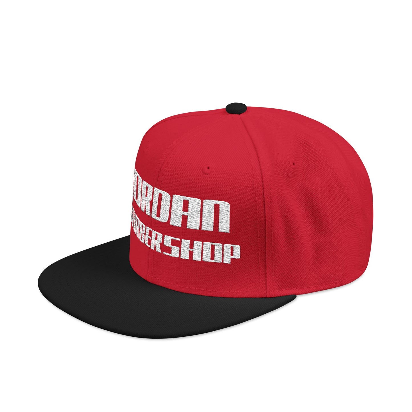 Jordan Barbershop White Text Snapback