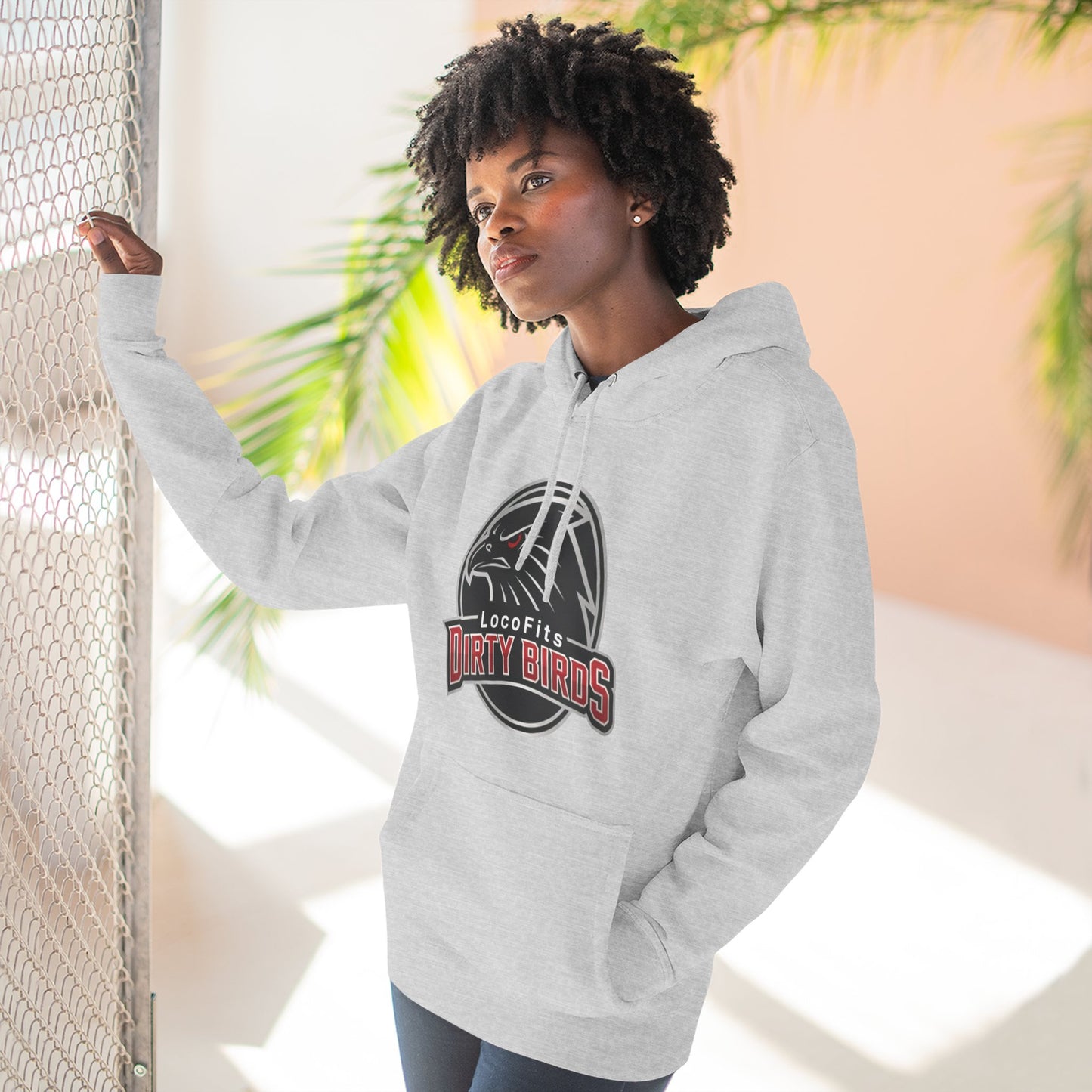 Loco Fits Dirty Birds Three-Panel Fleece Hoodie