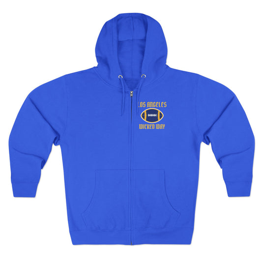 "Wicked Way" Los Angeles R Football Zip Hoodie