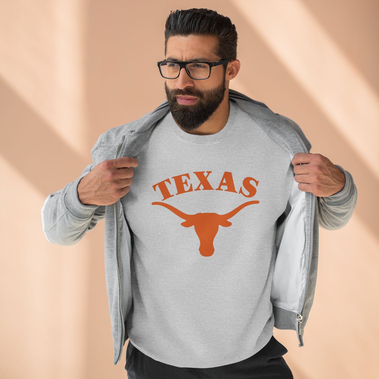 'Texas Longhorns' Cotton Crewneck Sweatshirt