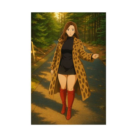 Loco Fits Anime Girls 'Lost in the Woods' Poster