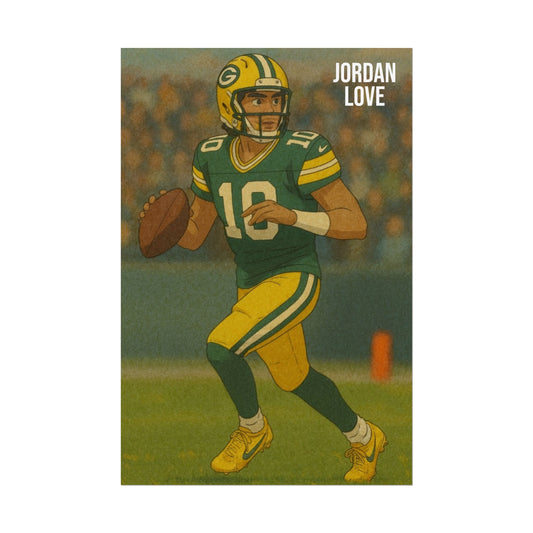 Loco Fits Anime Football 'Jordan Love' Poster