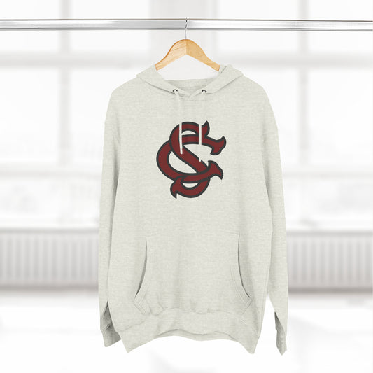 'South Carolina SC' Three-Panel Fleece Hoodie