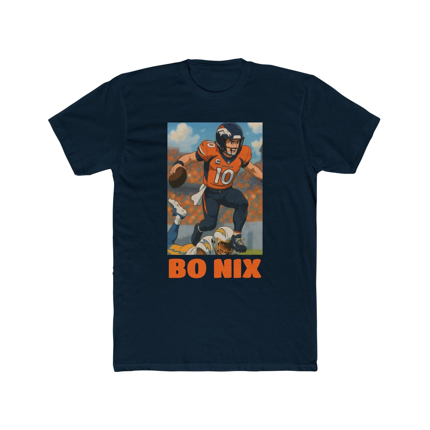 Anime Football 'Bo Nix' Cotton Crew Tee