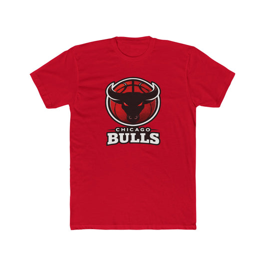 Loco Fits New "NBA Chicago Bulls Basketball Concept Logo" Cotton Crew Tee