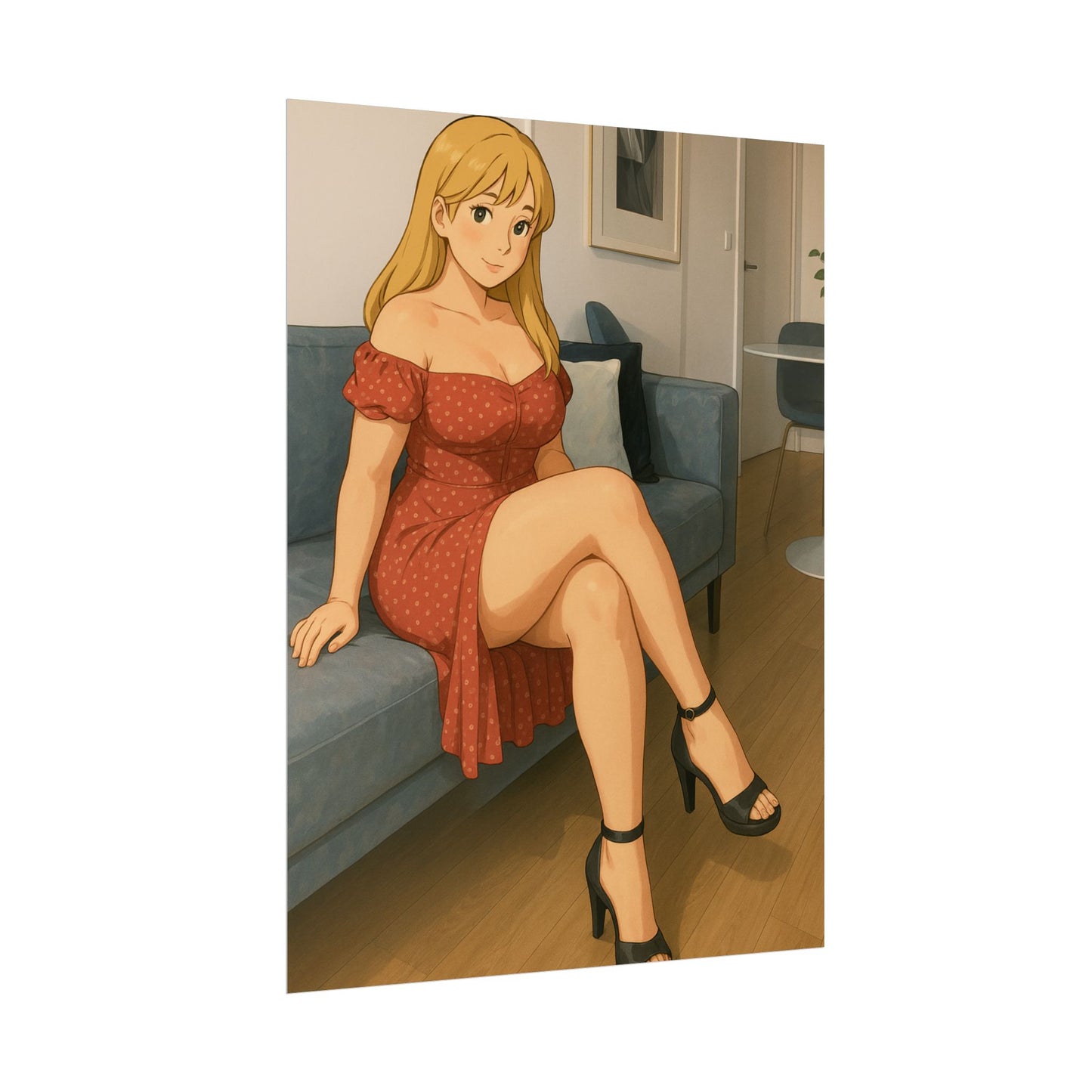 Loco Fits Anime Girls 'Have a Seat' Poster