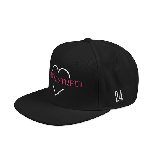 Black "Baddie Street" #24 Classy Heart Alt. Snapback