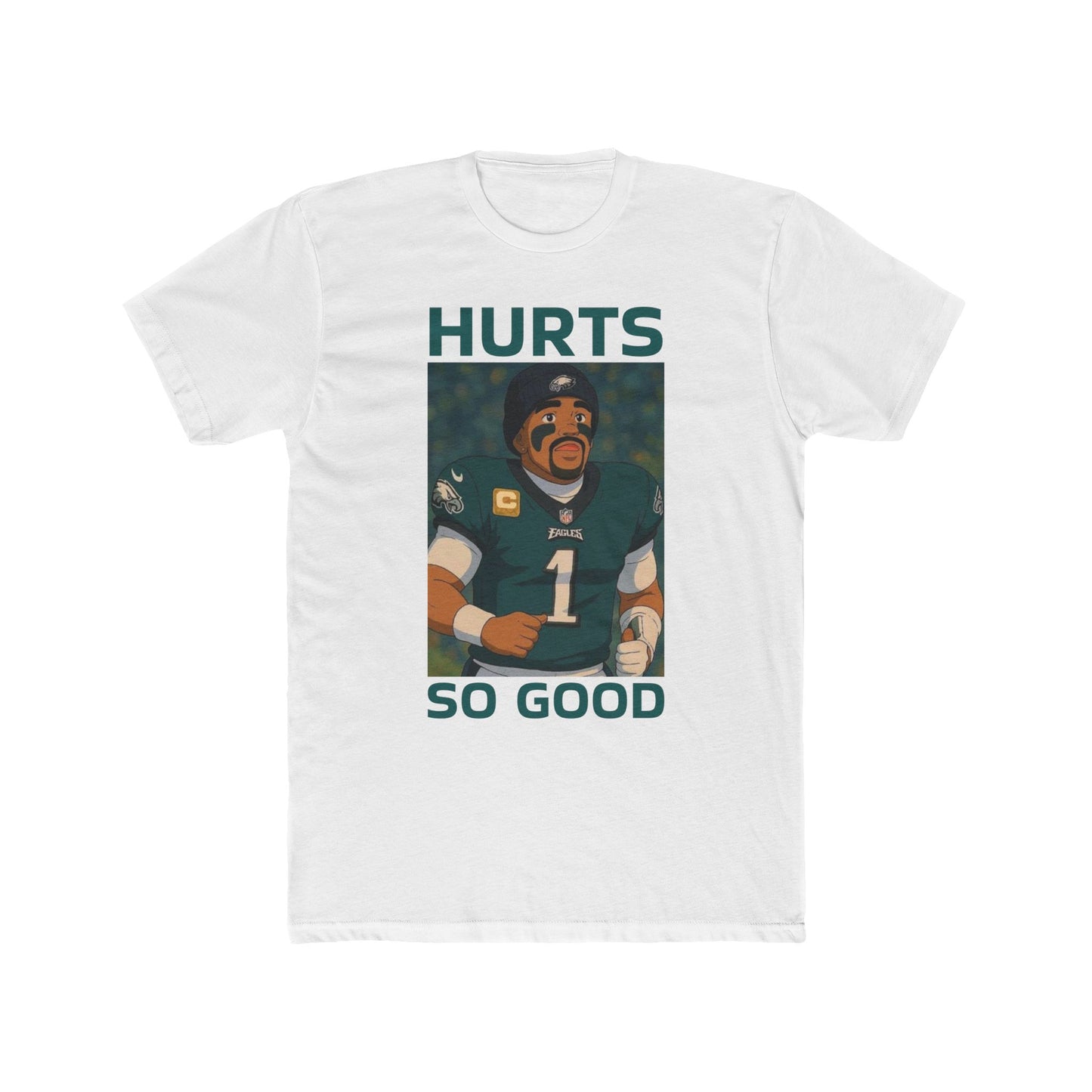 Anime Football 'Hurts So Good' Cotton Crew Tee