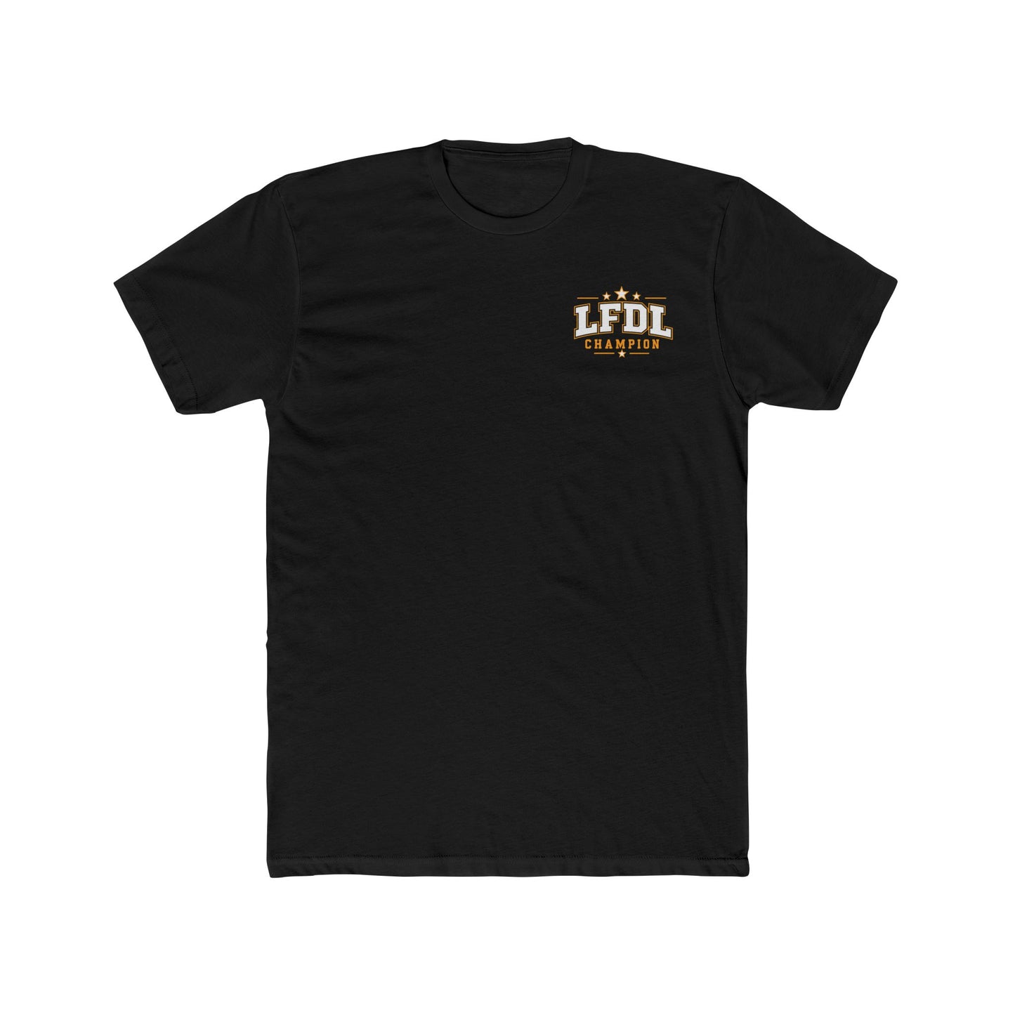 LocoFits Draft League Champion Stars Pocket Logo Cotton Crew Tee