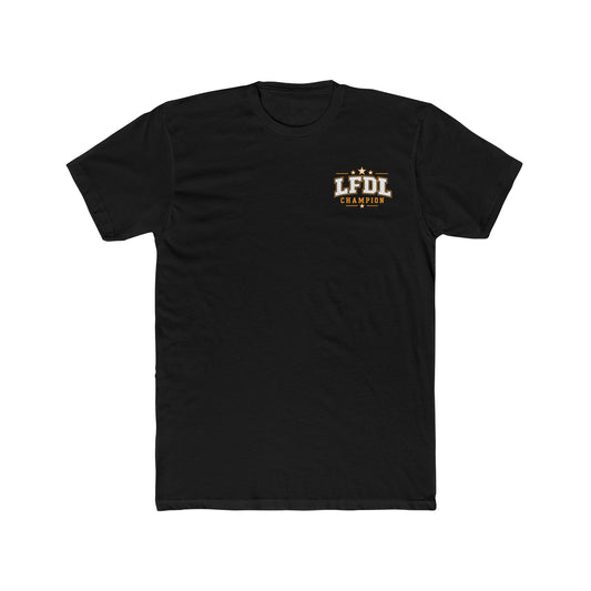 LocoFits Draft League Champion Stars Pocket Logo Cotton Crew Tee