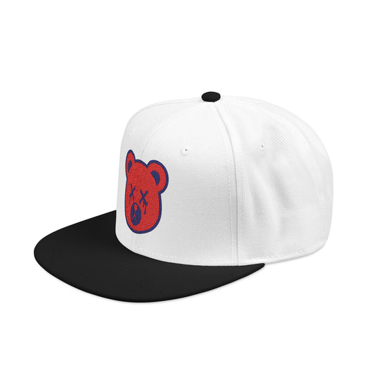 "Wicked Way" Deady Bear Head Red & Blue Logo Snapback