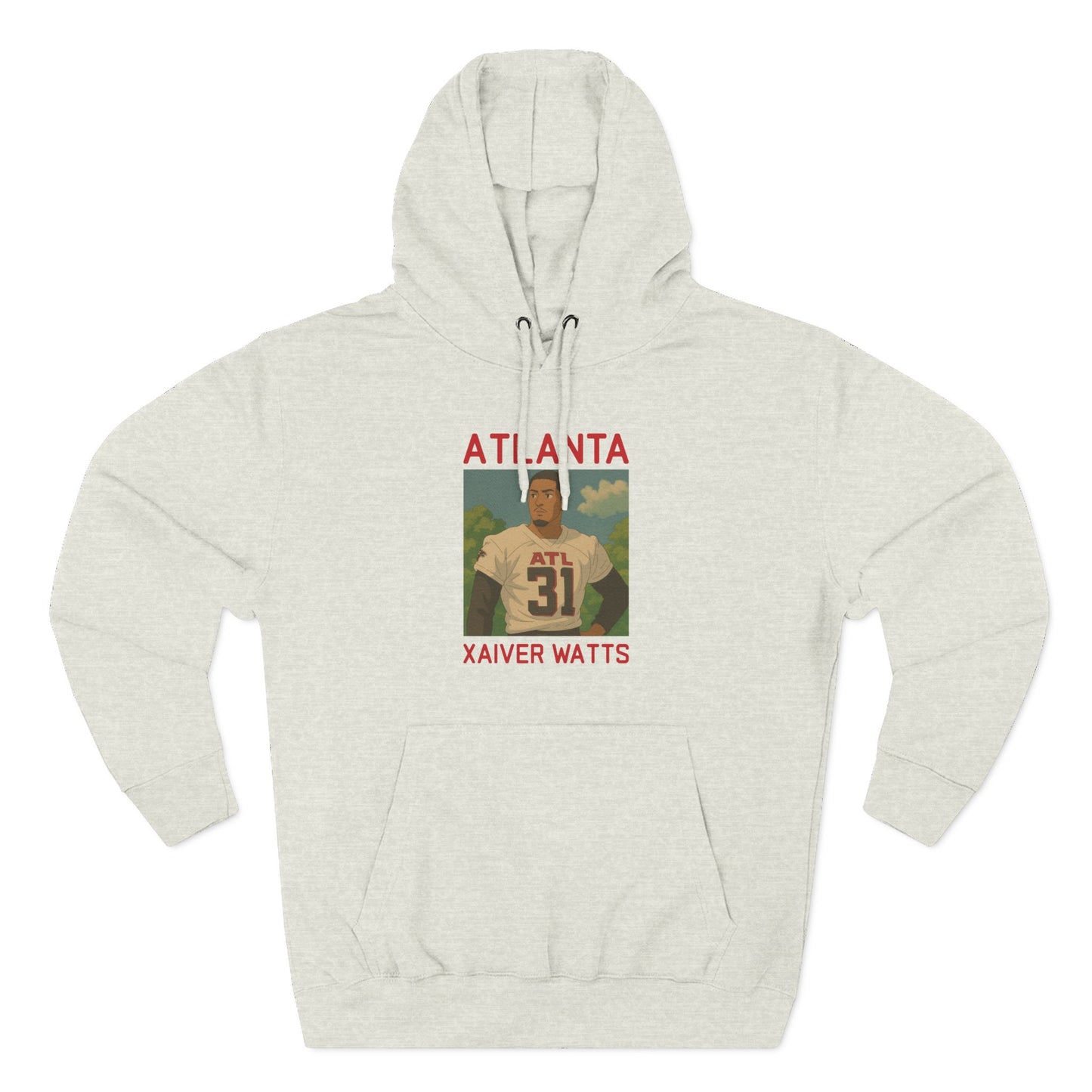 Anime Football 'Atlanta Xaiver Watts' Three-Panel Fleece Hoodie