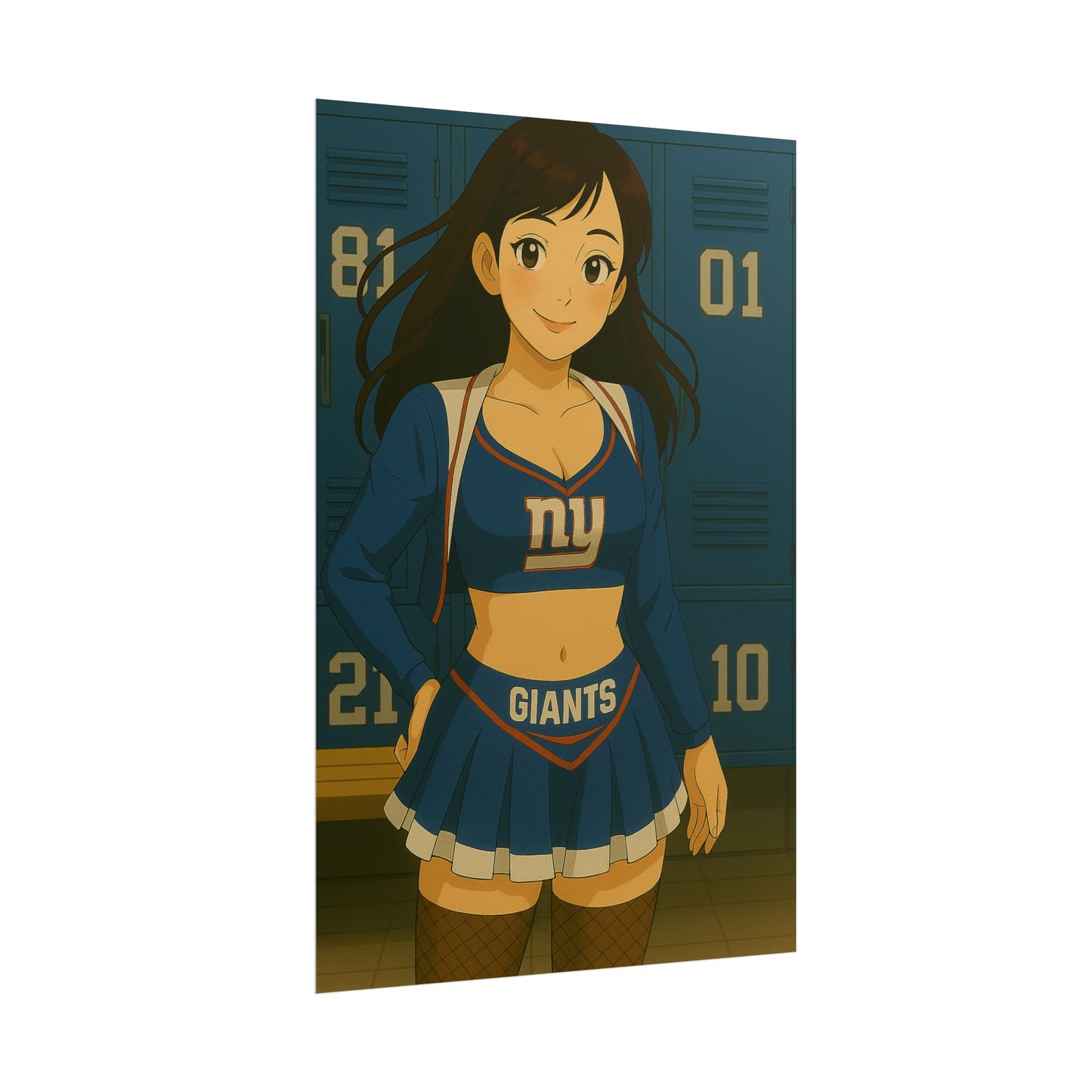 Loco Fits Anime Girls 'Giants Cheerleader 1' Poster