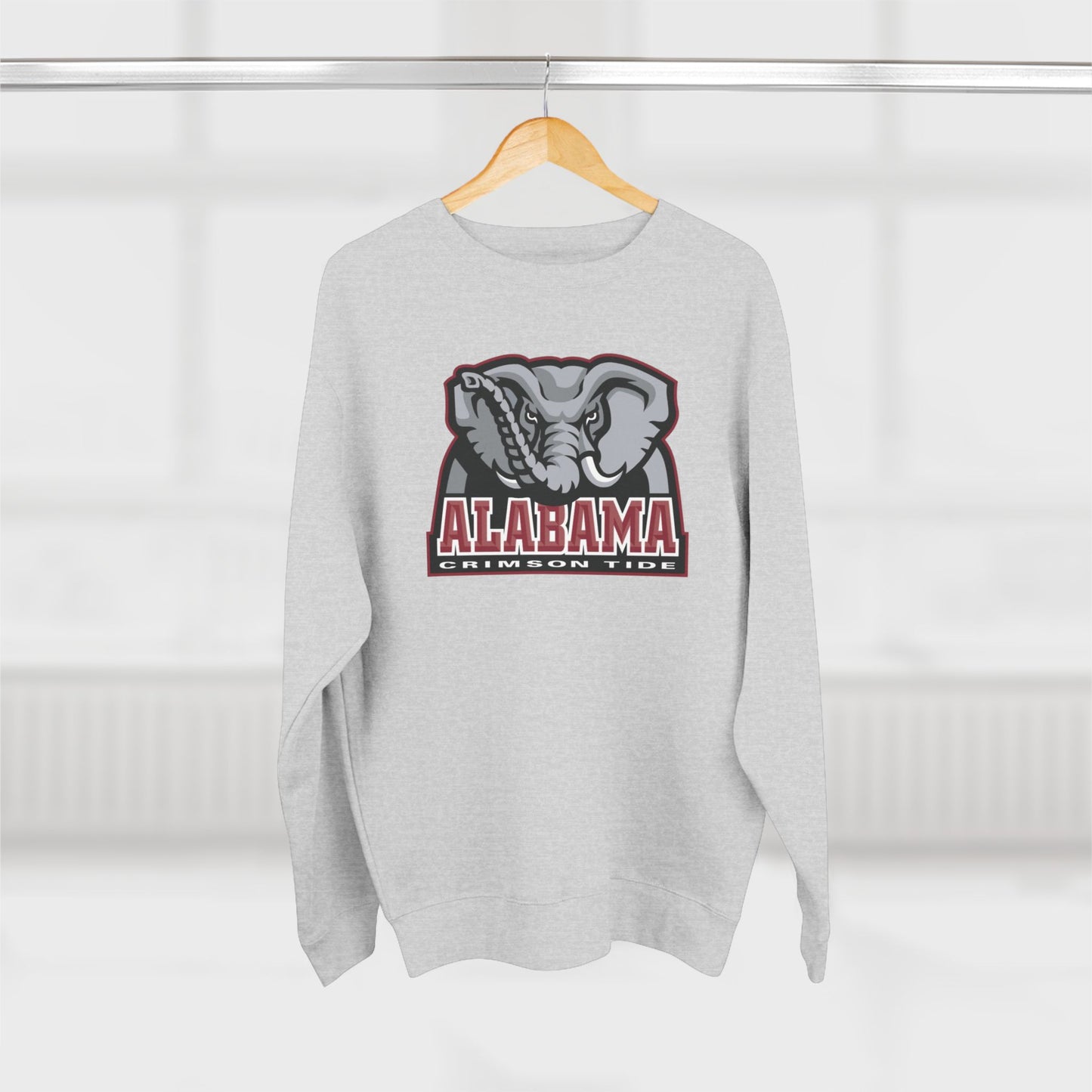 'Alabama Crimson Tide Big Al' Cotton Crewneck Sweatshirt