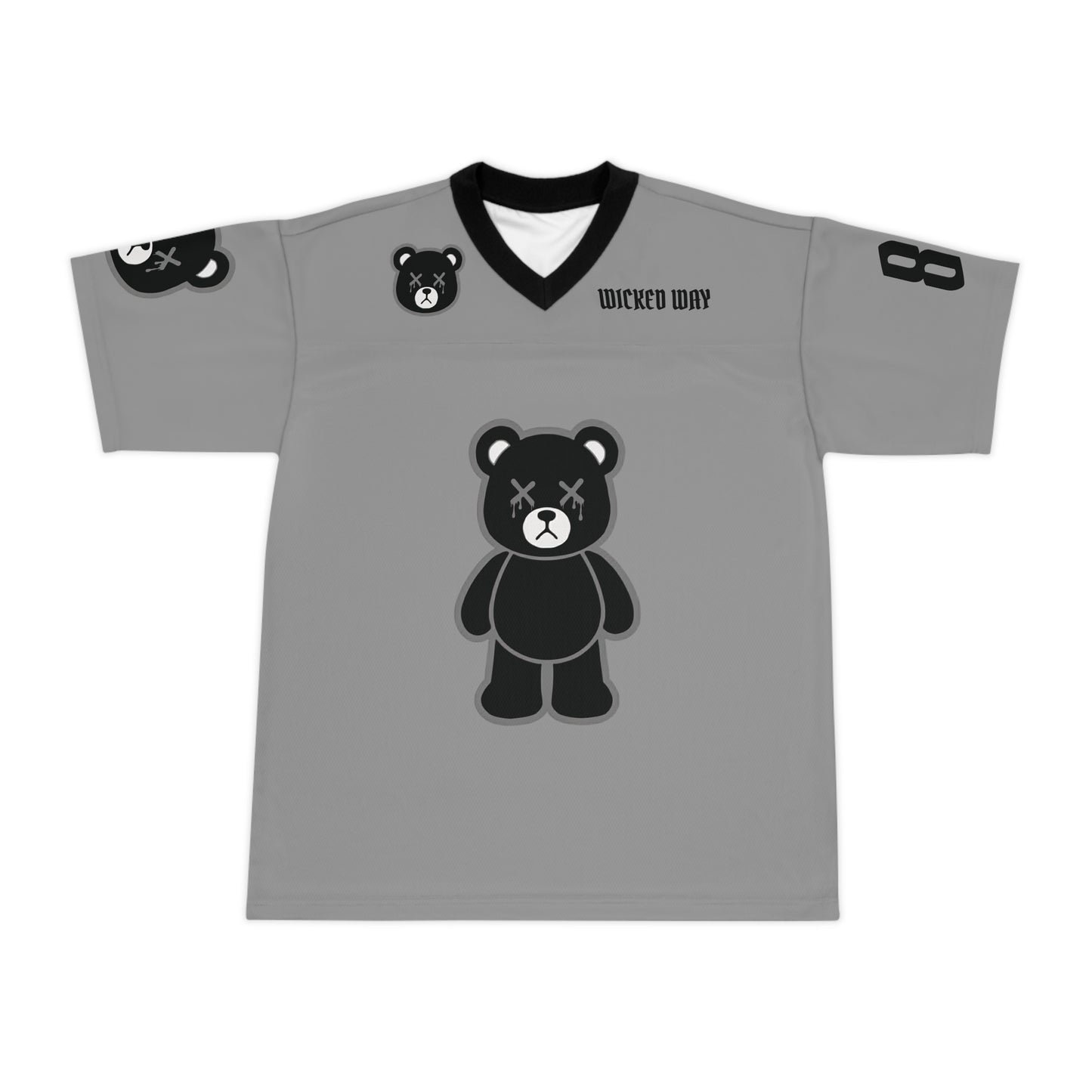 "Wicked Way" #89 Bowers Deady Bears Dark Grey Football Jersey
