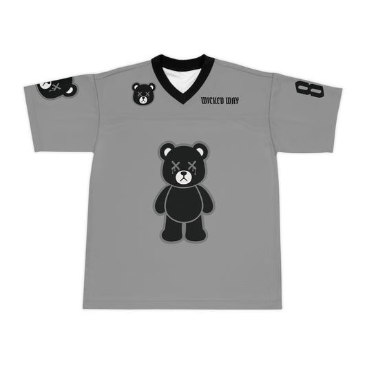 "Wicked Way" #89 Bowers Deady Bears Dark Grey Football Jersey