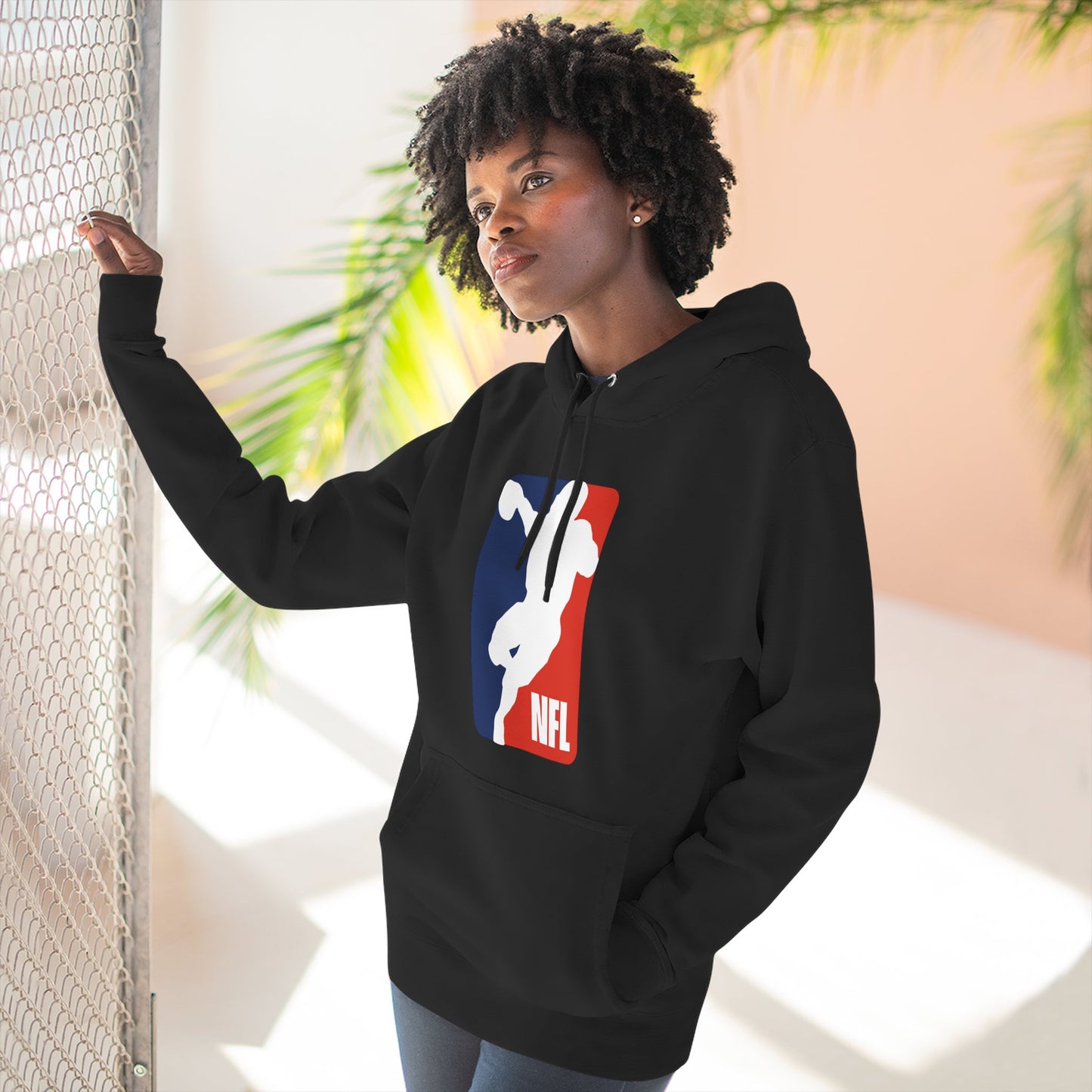 Loco Fits 'NFL Concept Logo' Three-Panel Fleece Hoodie