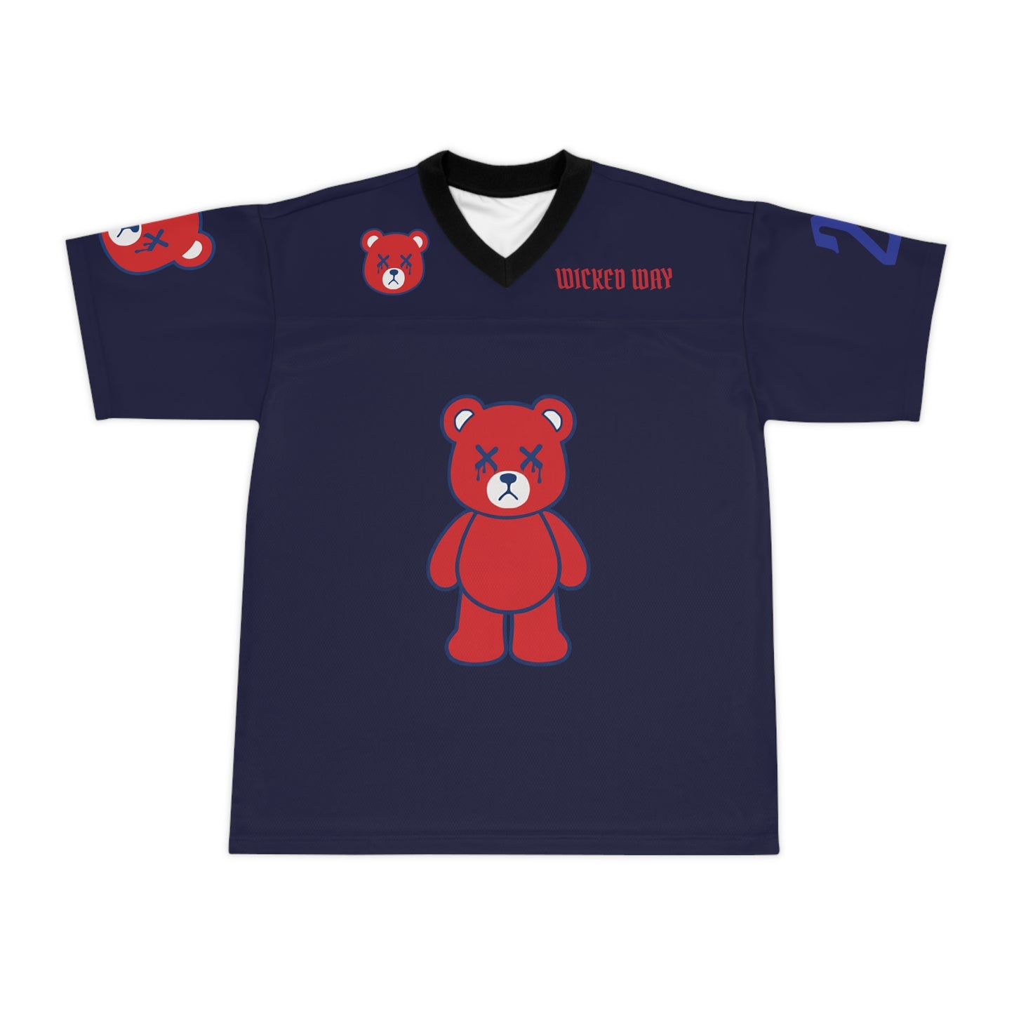 "Wicked Way" #21 Chubb Deady Bears Football Jersey