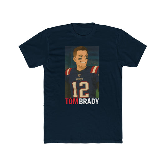 Anime Football 'Tom Brady' Cotton Crew Tee