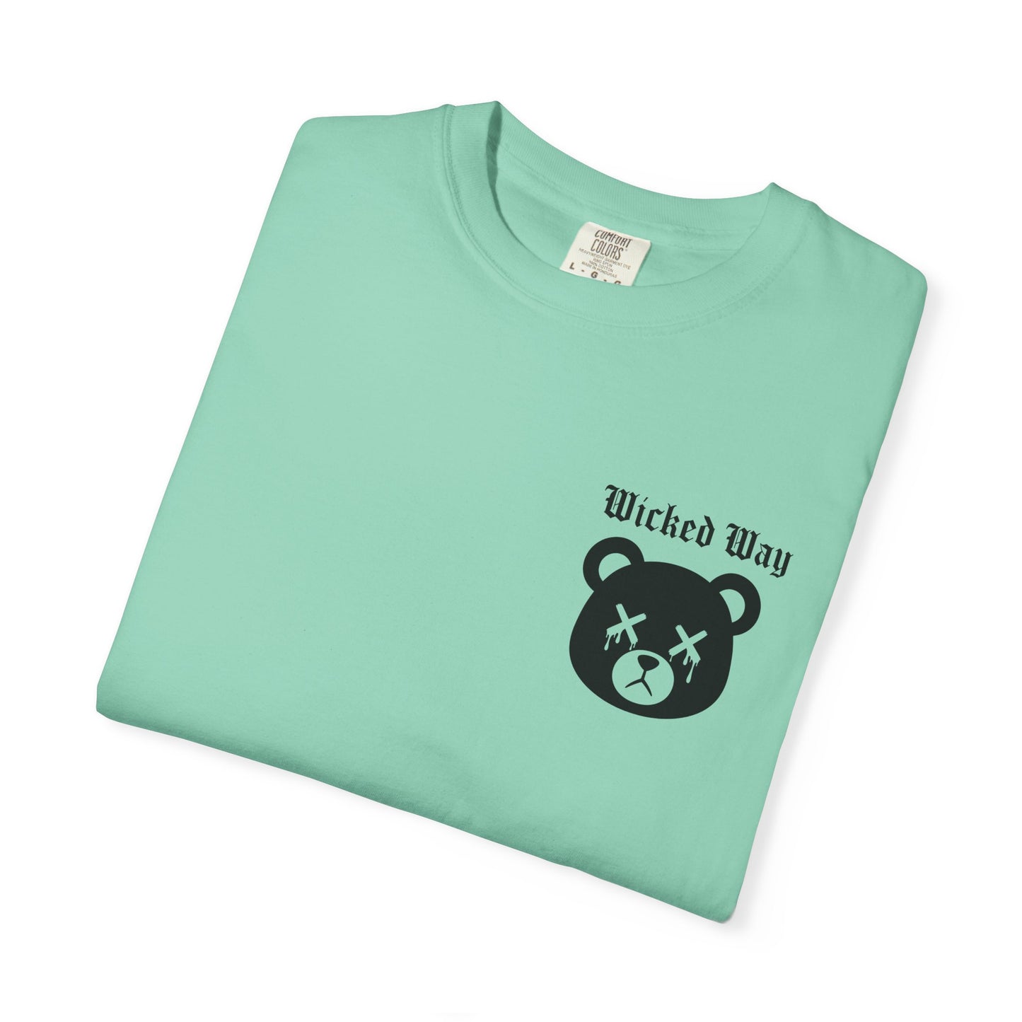"Wicked Way" Dead Bear Head Pocket Logo Graphic T-Shirt (Multi Color Options)