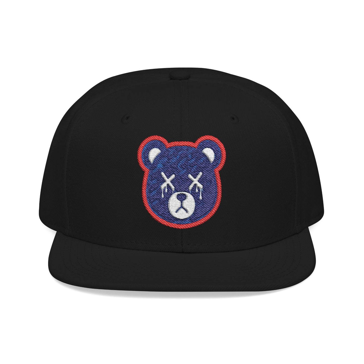 "Wicked Way" Deady Bear Head Red, White, & Blue Snapback