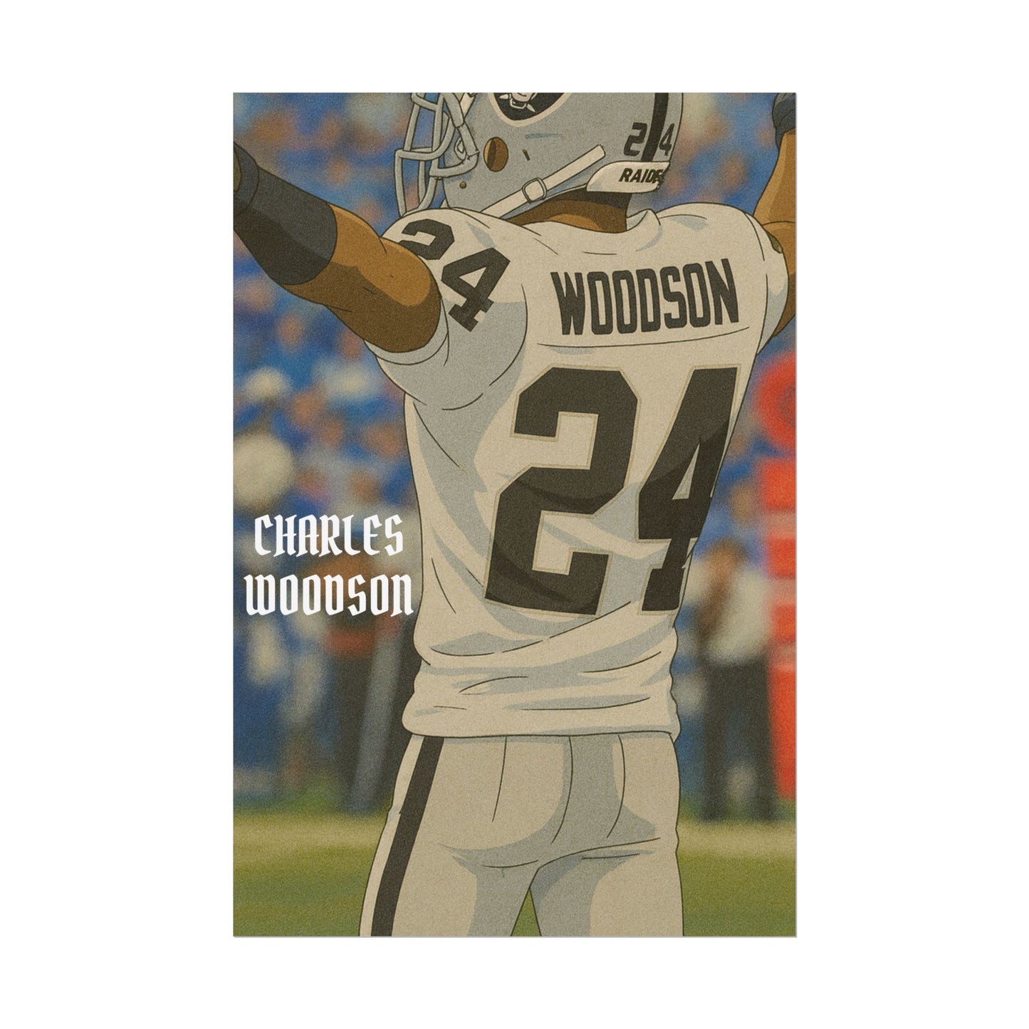 Loco Fits Anime Football 'Charles Woodson' Poster