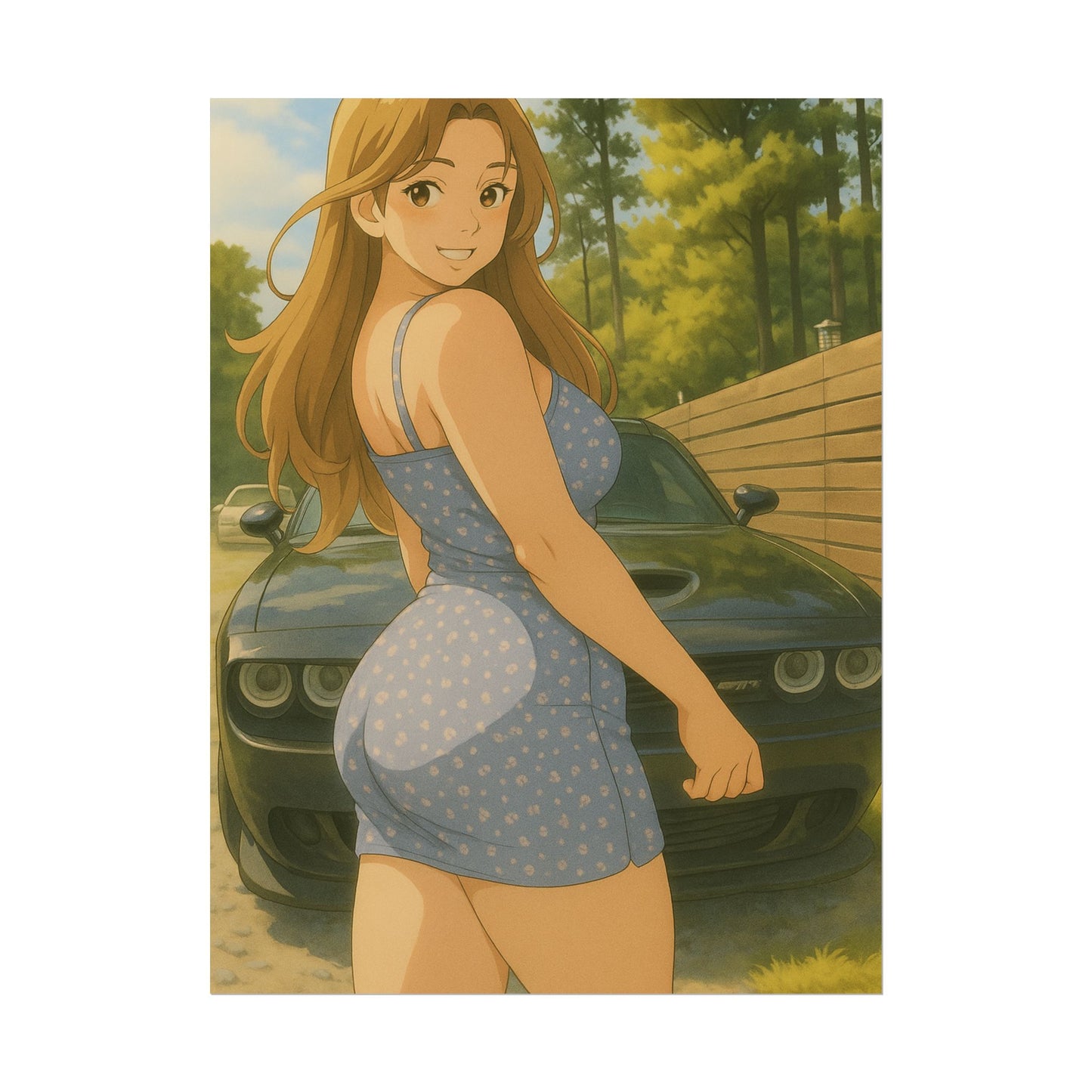 Loco Fits Anime Girls 'Want A Ride' Poster