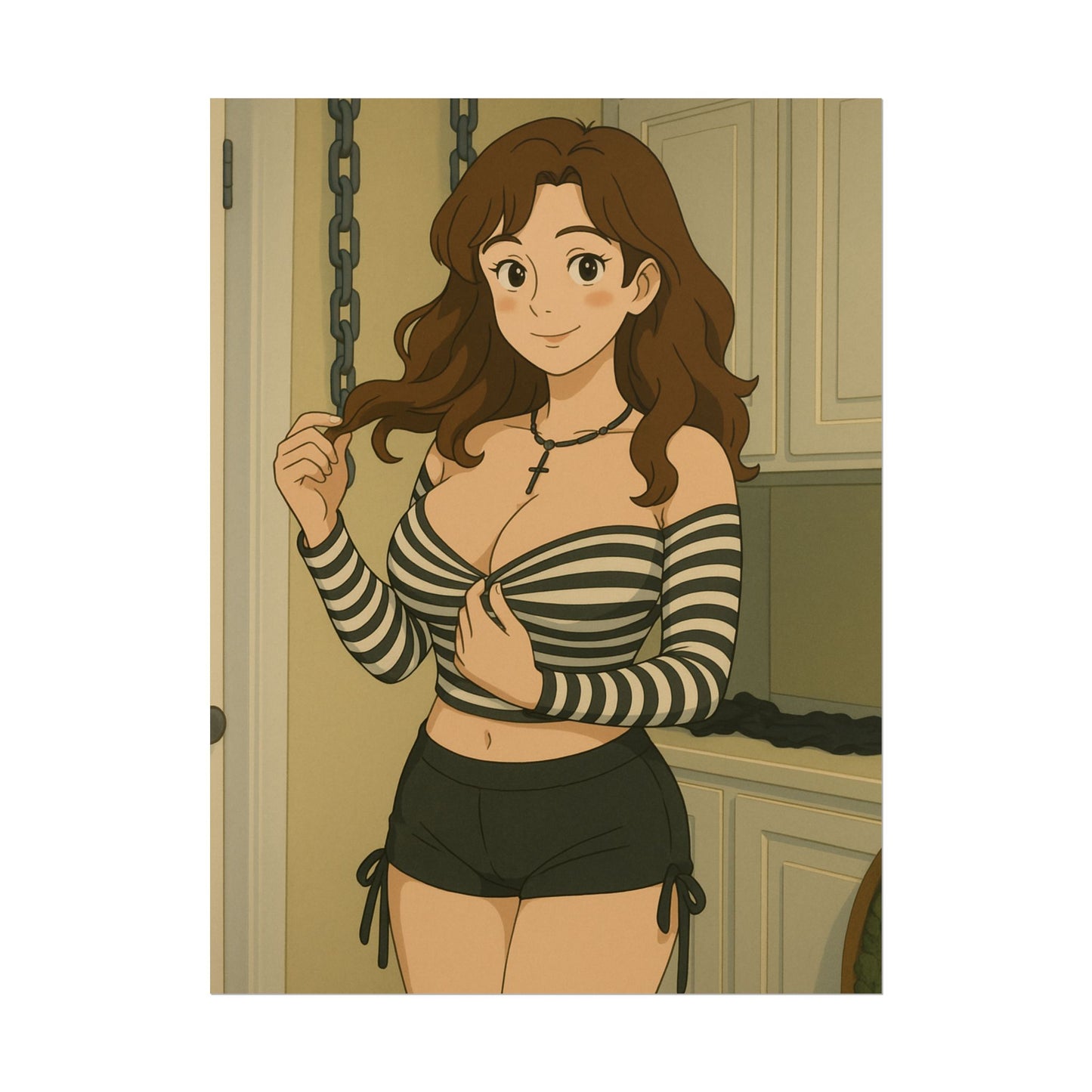 Loco Fits Anime Girls 'Fun Laundry Room' Poster