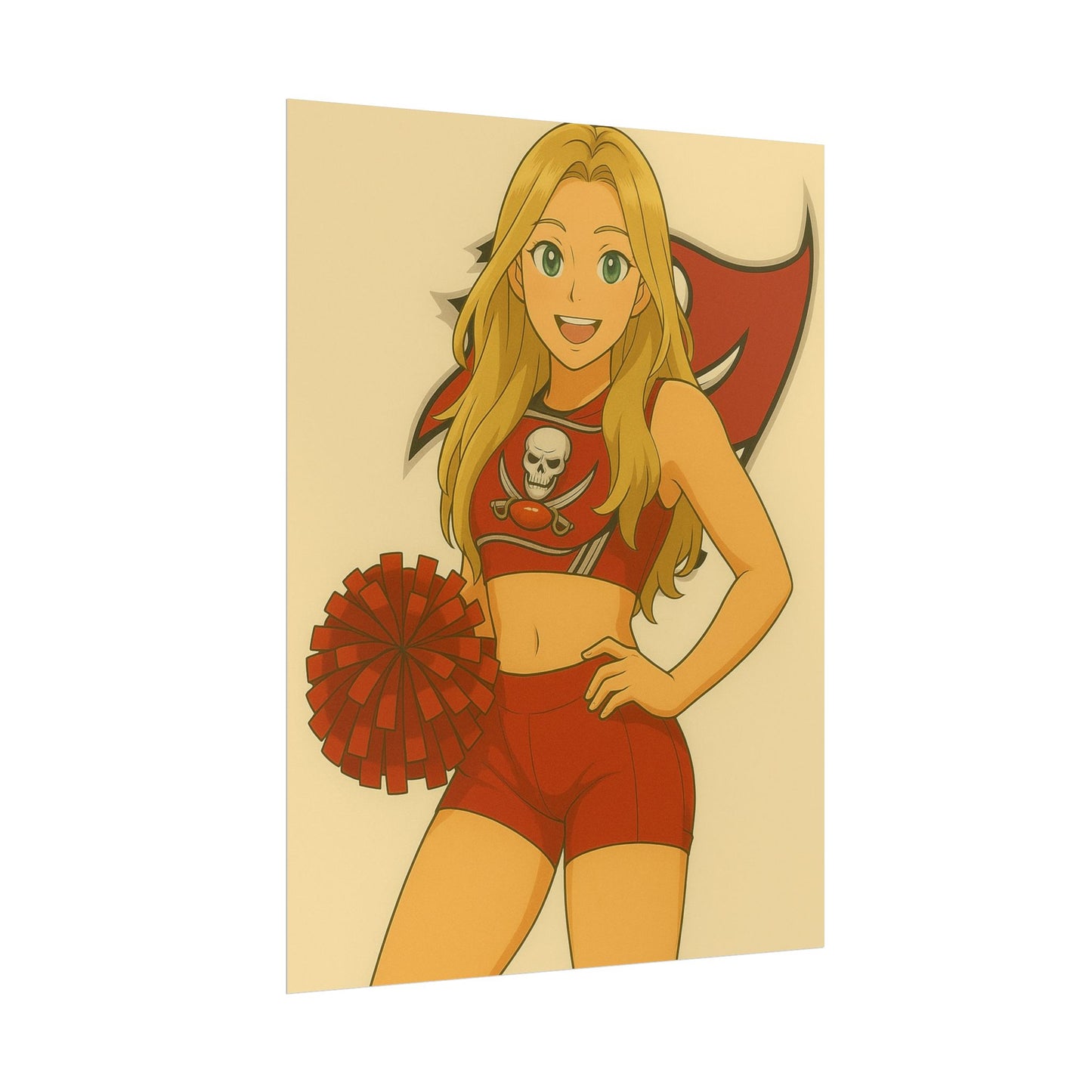 Loco Fits Anime Girls 'Buccaneers Cheerleader 1' Poster