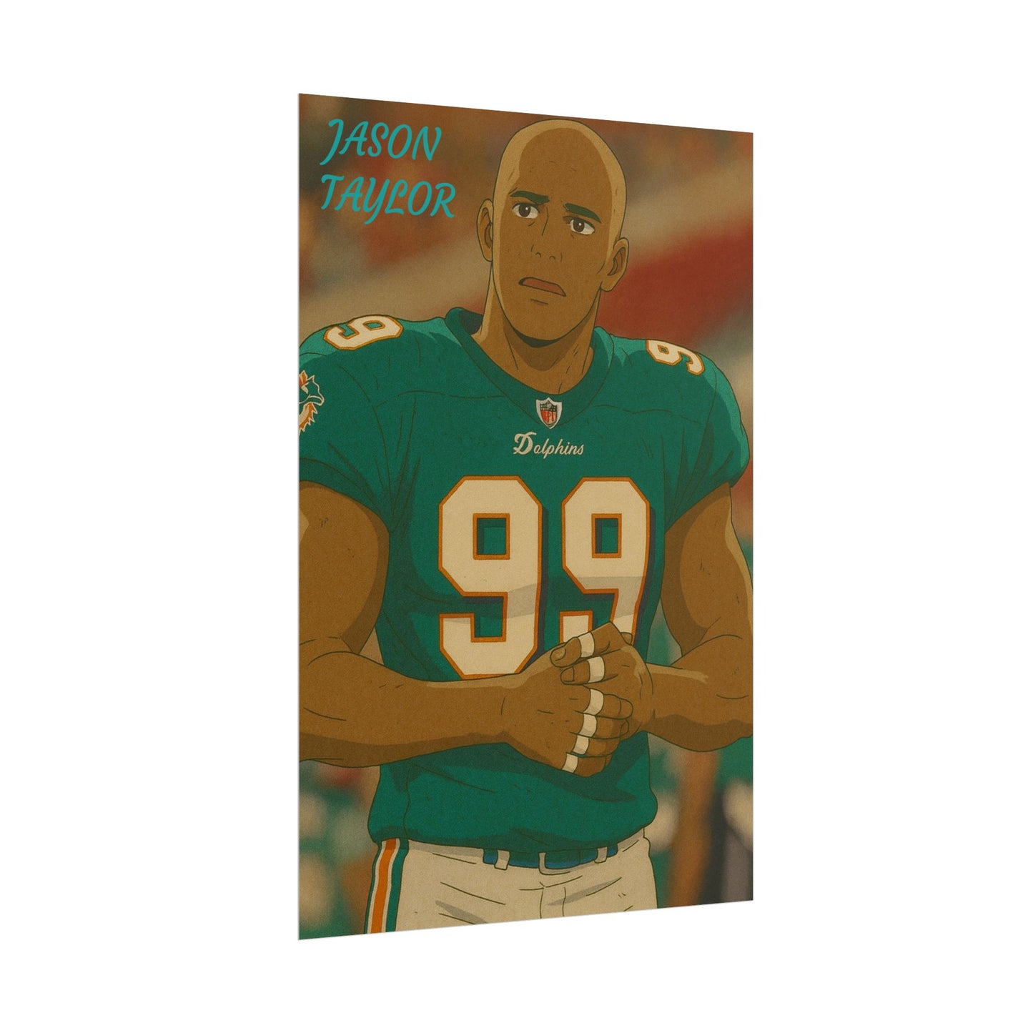Loco Fits Anime Football 'Jason Taylor' Poster