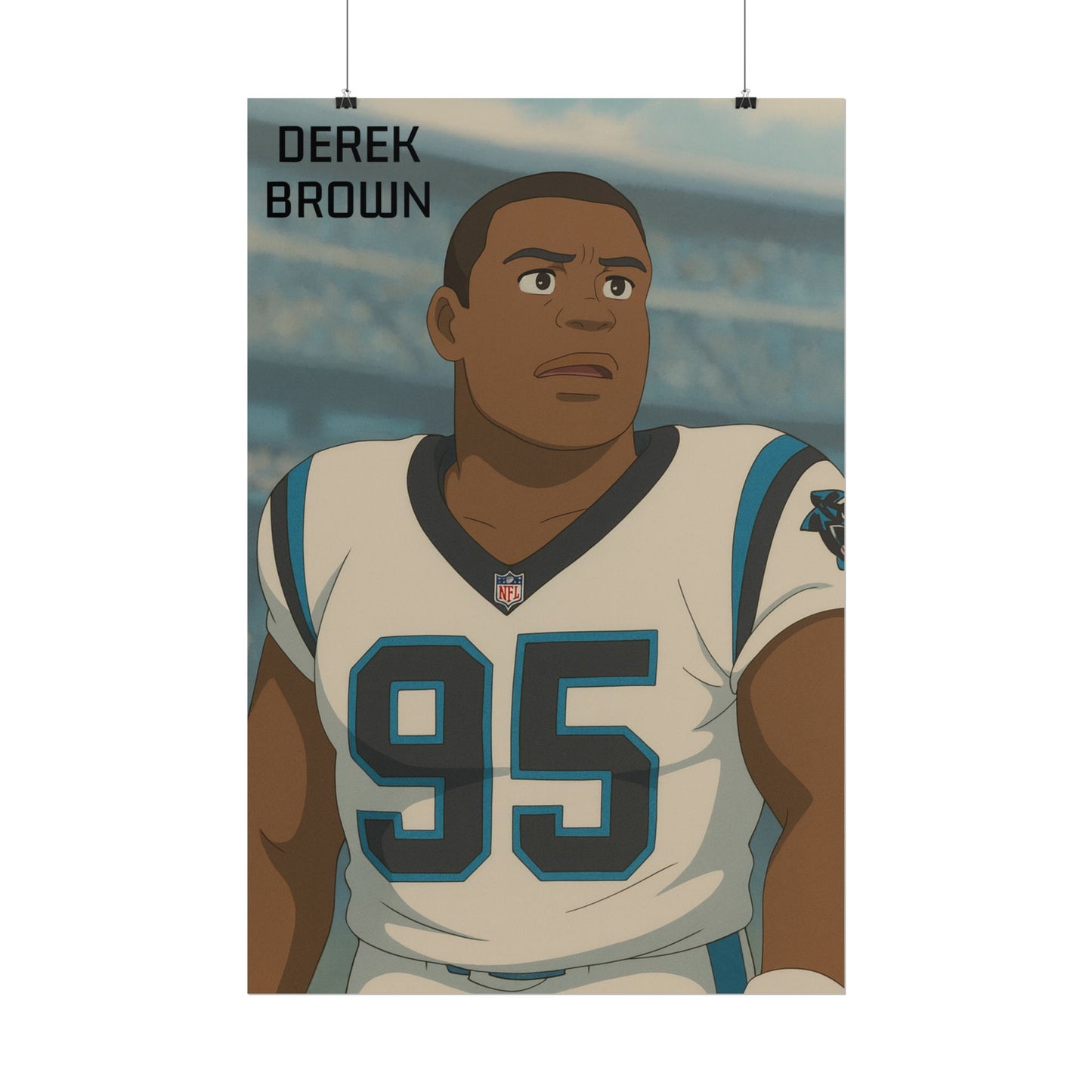 Loco Fits Anime Football 'Derek Brown' Poster
