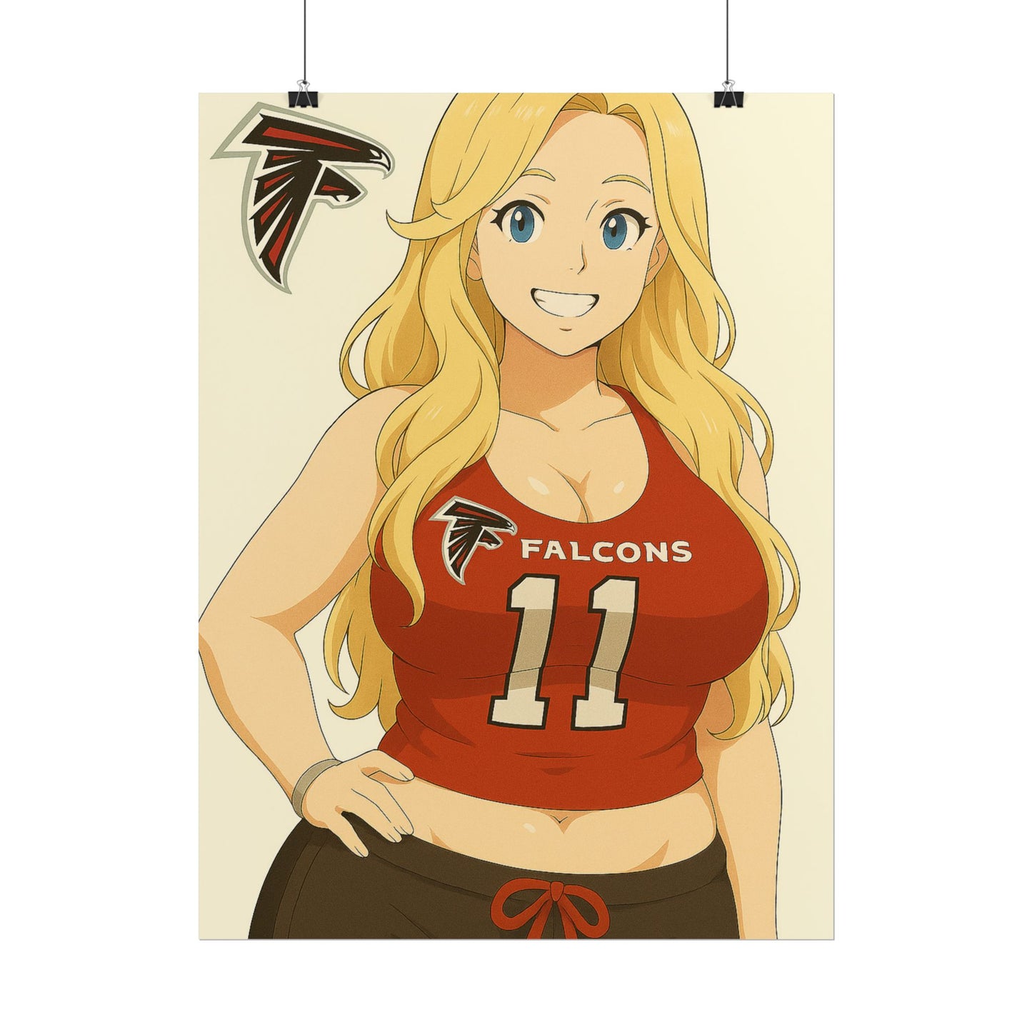 Loco Fits Anime Girls 'Falcons Girl 2' Poster