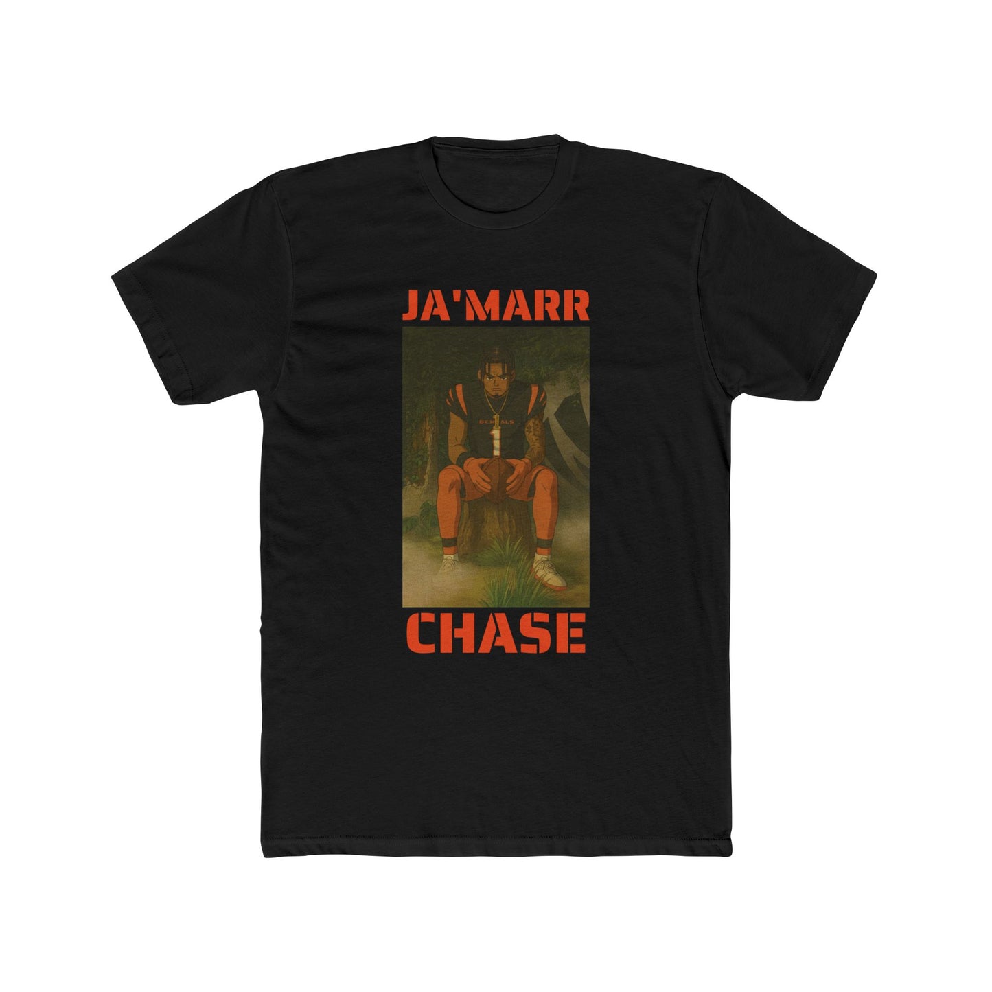 Anime Football 'Ja'Marr Chase' Cotton Crew Tee