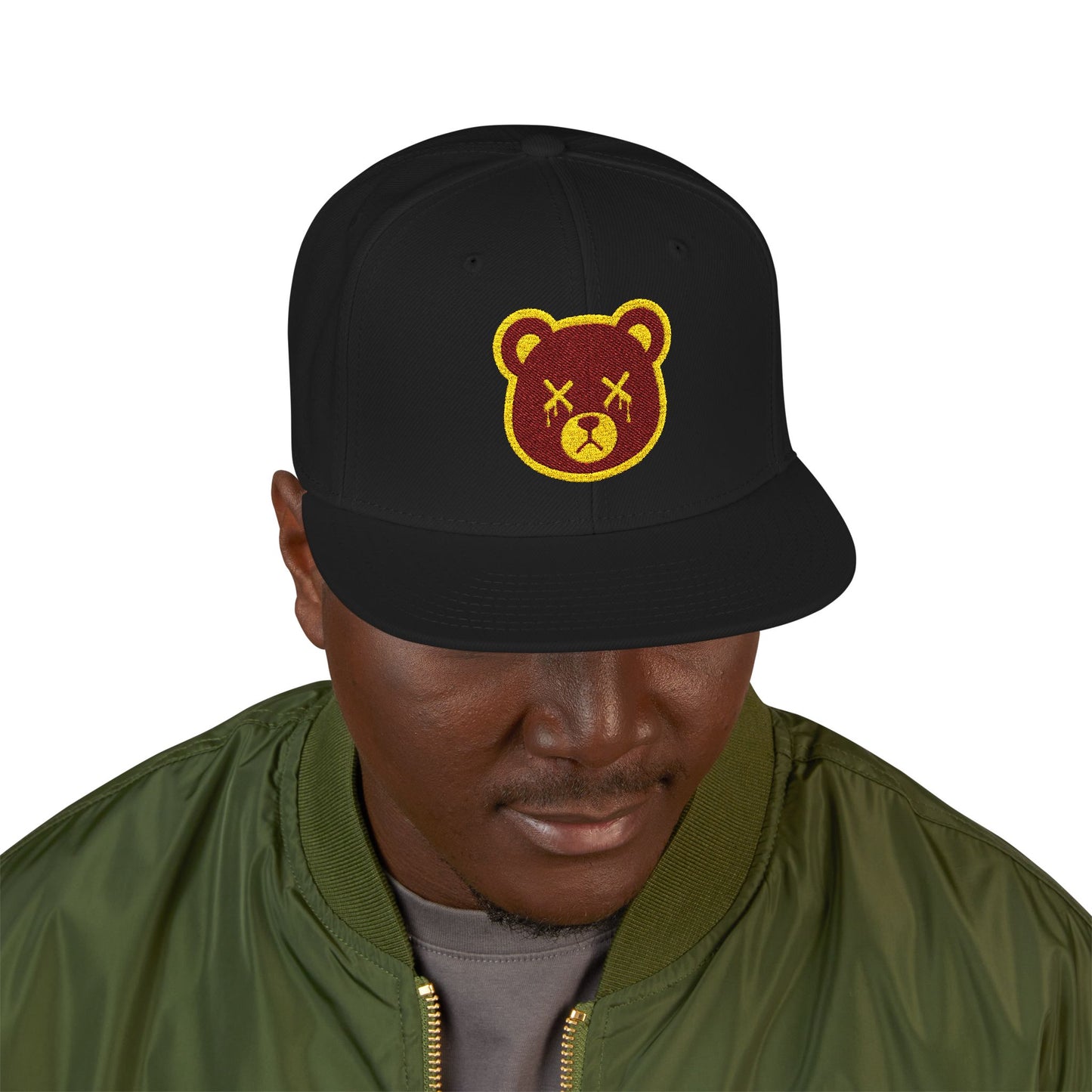 "Wicked Way" Deady Bears Gold & Burgandy Logo Snapback