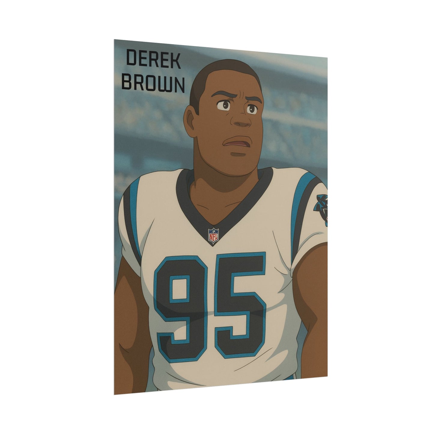 Loco Fits Anime Football 'Derek Brown' Poster
