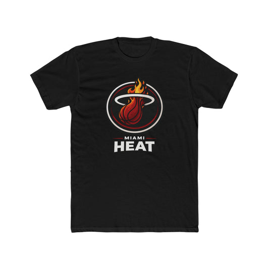 Loco Fits New "NBA Miami Heat Basketball Concept Logo" Cotton Crew Tee