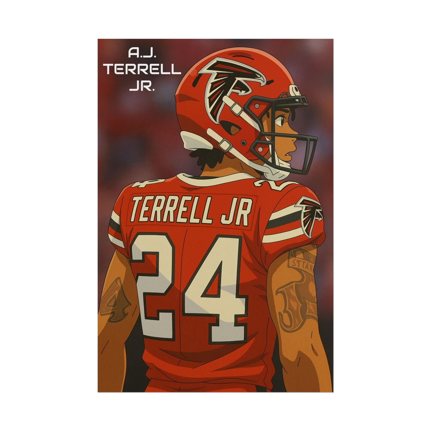 Loco Fits Anime Football 'A.J. Terrell Jr.' Poster