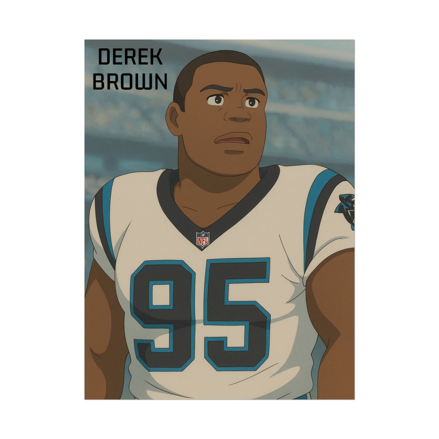 Loco Fits Anime Football 'Derek Brown' Poster