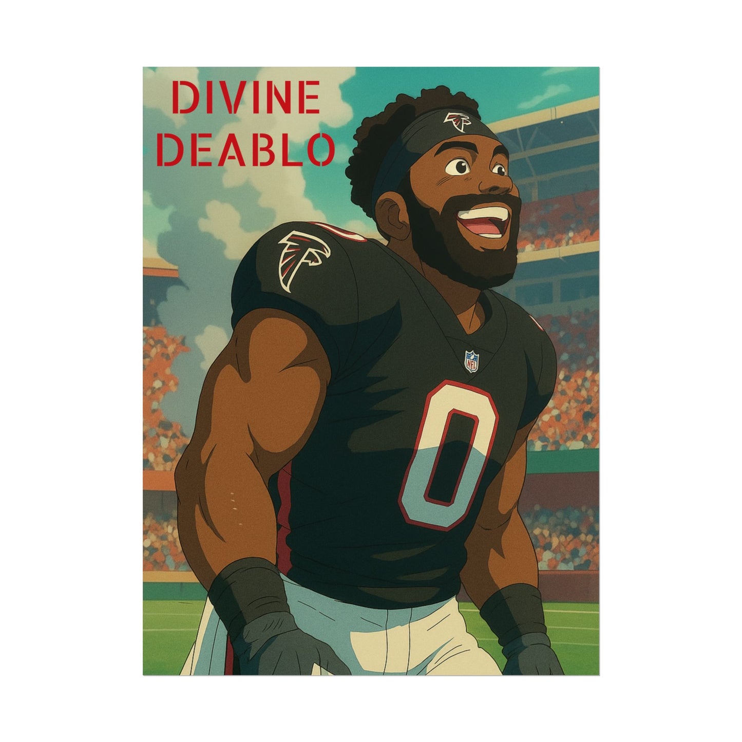 Loco Fits Anime Football 'Divine Deablo' Poster