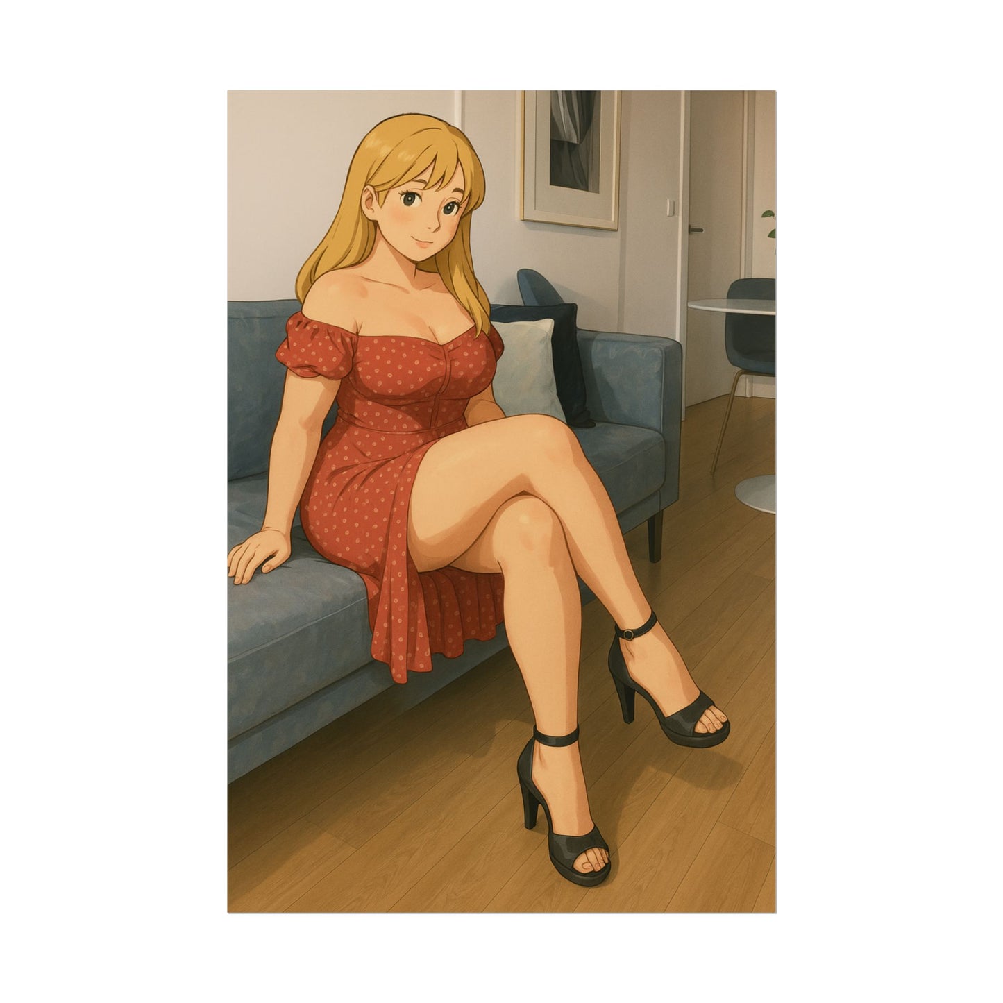 Loco Fits Anime Girls 'Have a Seat' Poster