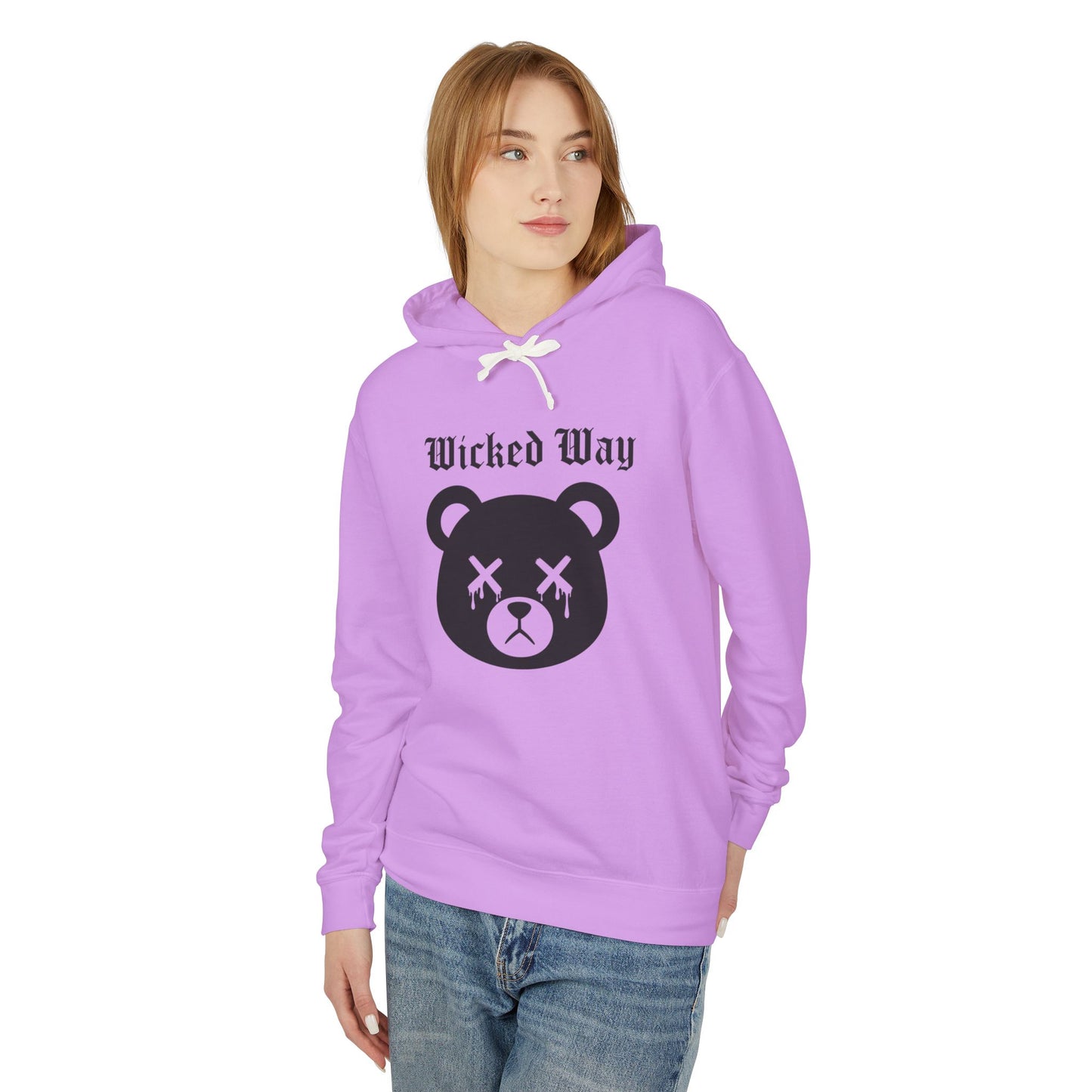 "Wicked Way" Deady Bear Head Graphic Hoodie