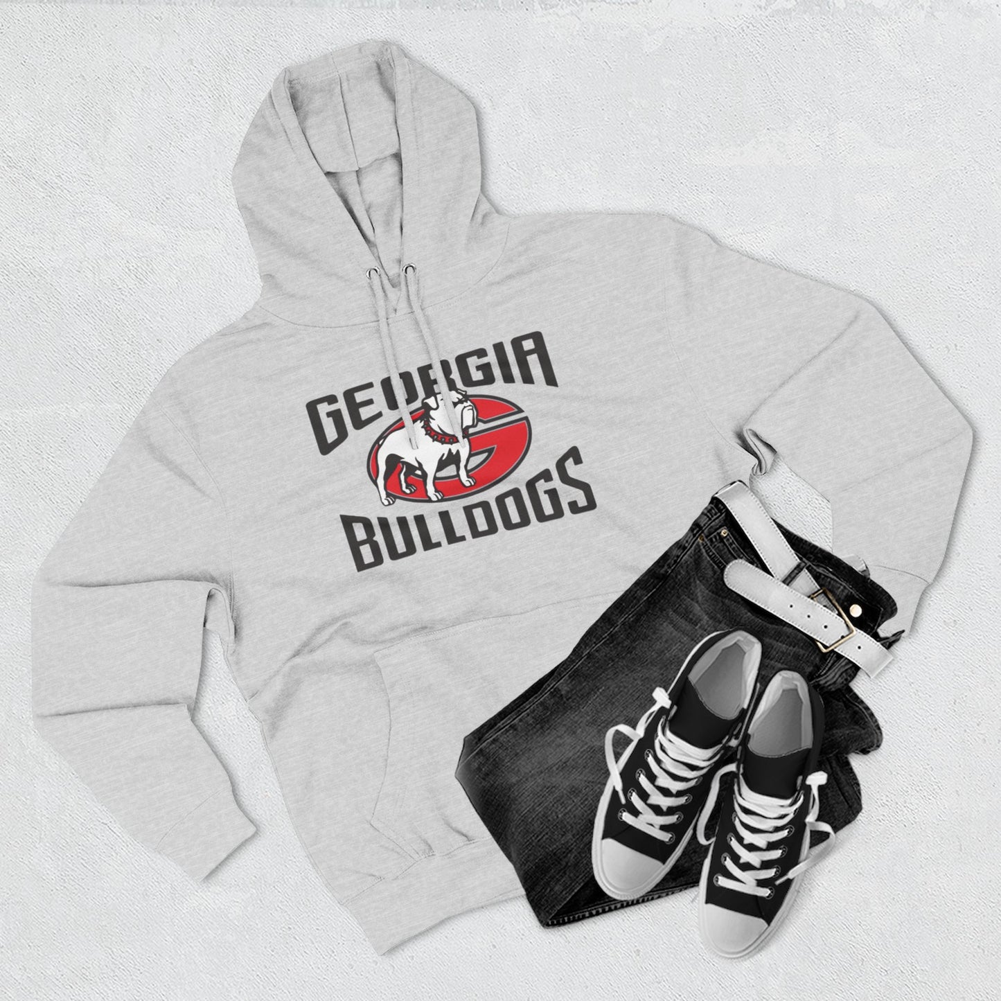 'Georgia Bulldogs Uga' Three-Panel Fleece Hoodie