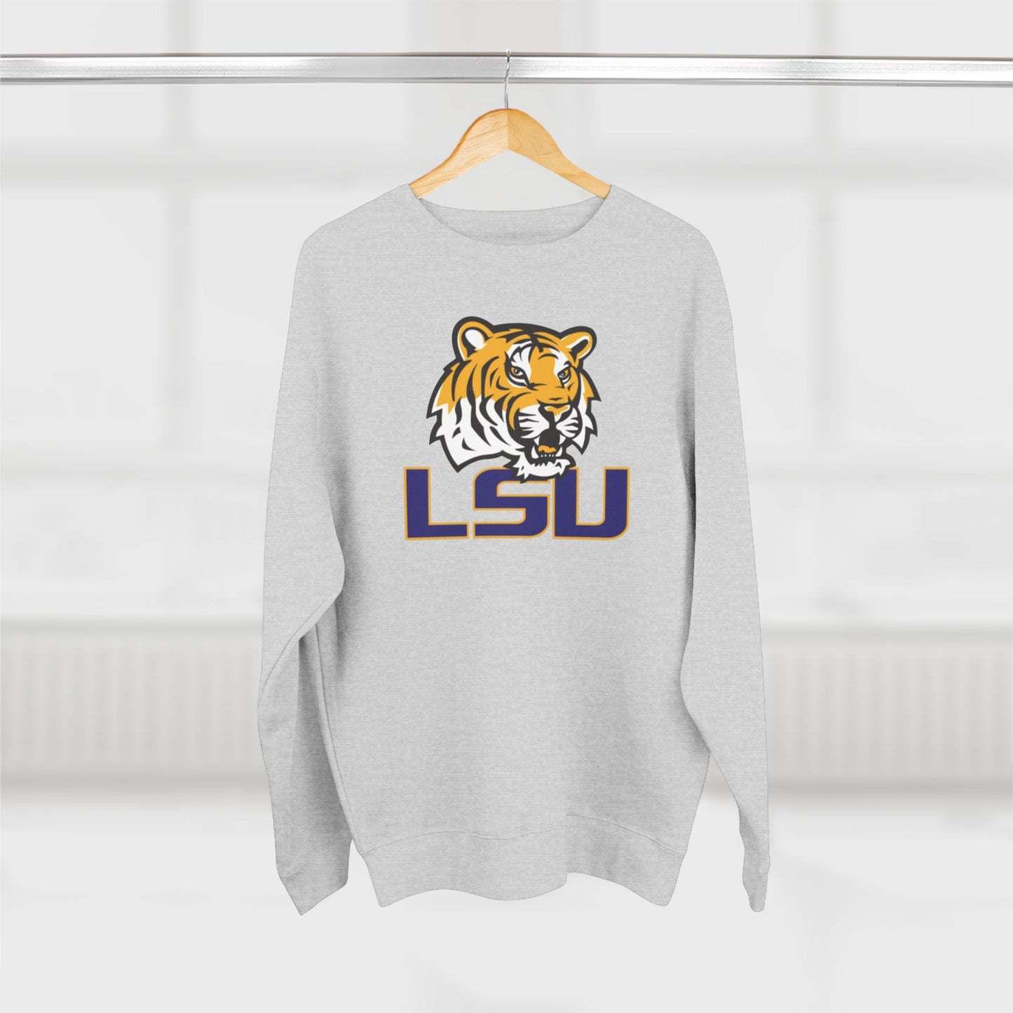 'LSU Tigers Head' Cotton Crewneck Sweatshirt