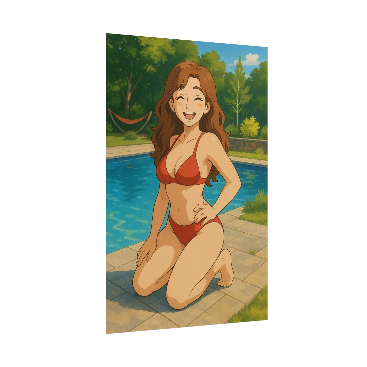 Loco Fits Anime Girls 'Summer Pool Day' Poster