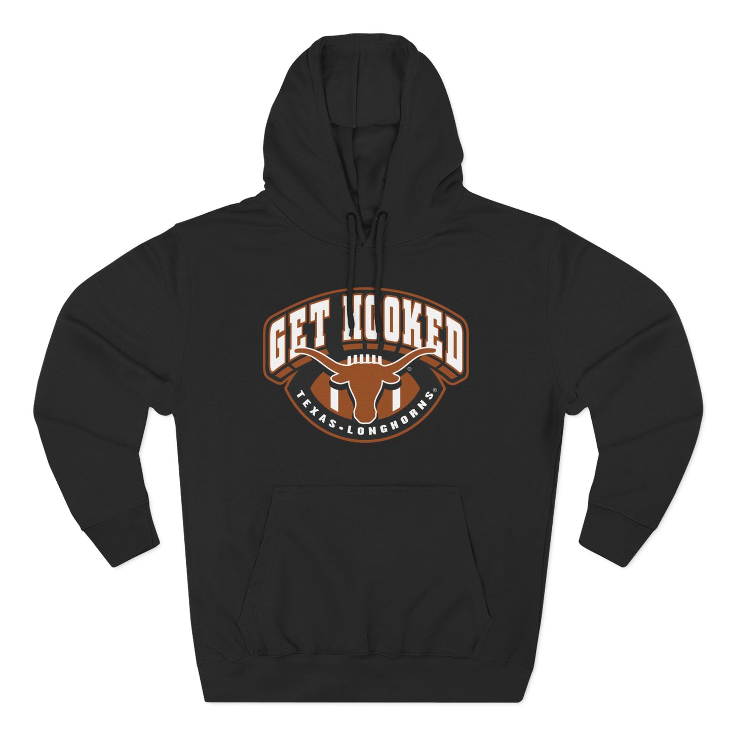 'Texas Longhorn Football, Get Hooked' Three-Panel Fleece Hoodie