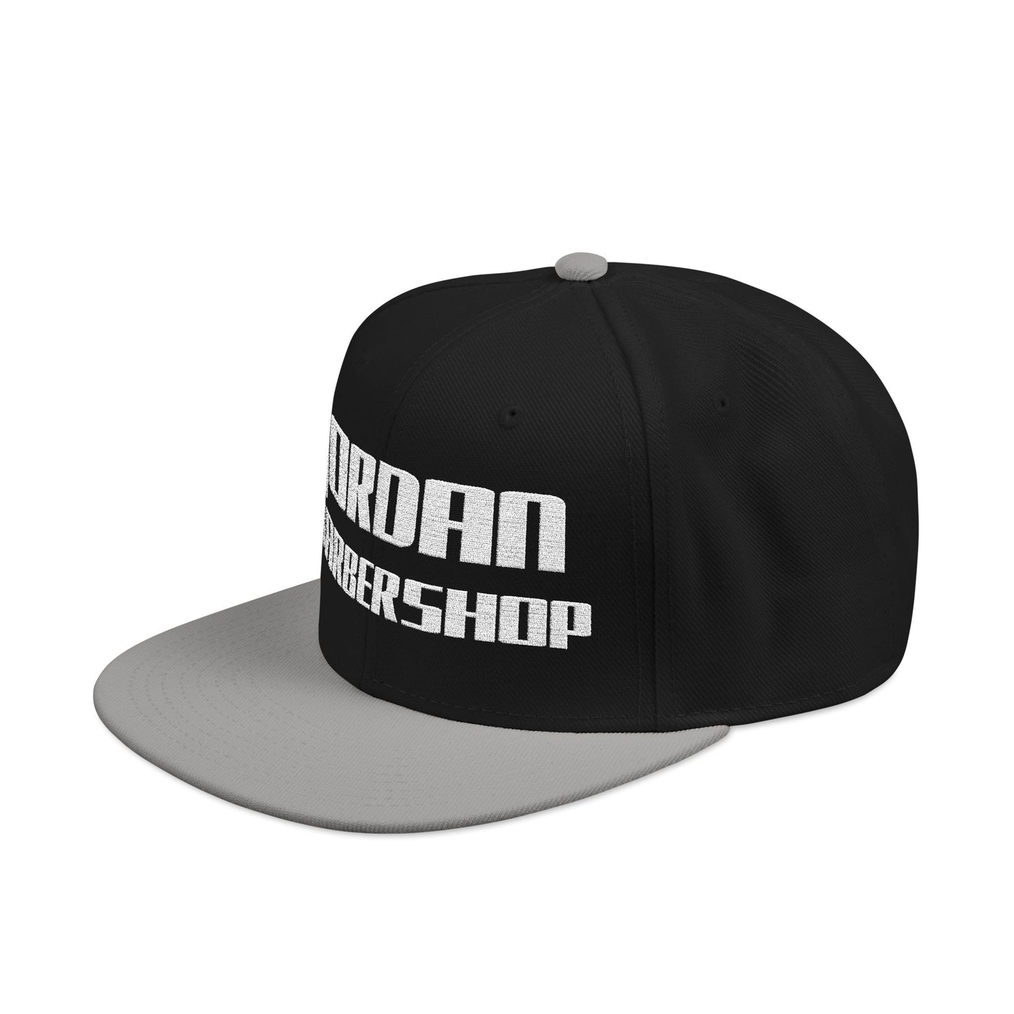 Jordan Barbershop White Text Snapback