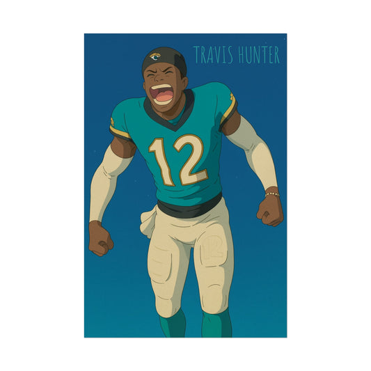 Loco Fits Anime Football 'Travis Hunter' Poster